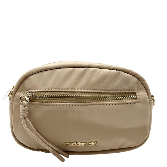 Madden Girl Khaki Amollyn Nylon Convertible Camera Crossbody - Picture 1 of 12